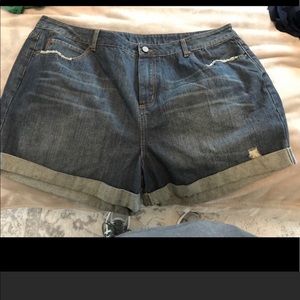 ASOS CURVE DENIM SHORTS